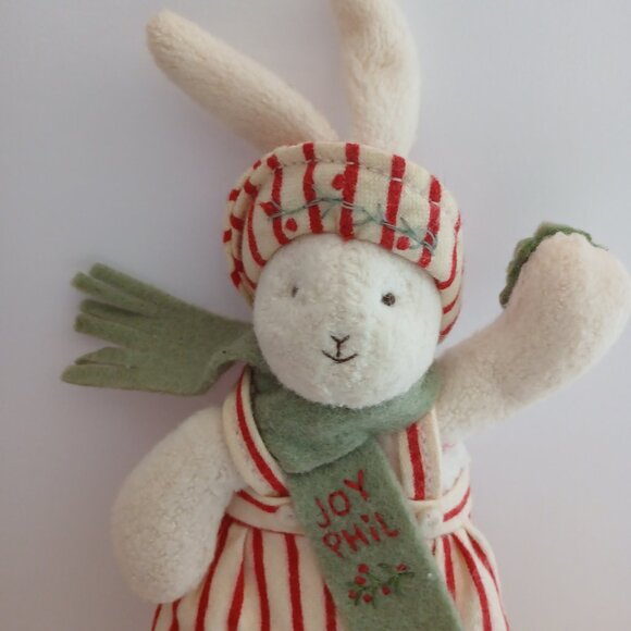 Bunnies By The Bay Christmas plush JOY PHIL - Picture 2 of 5